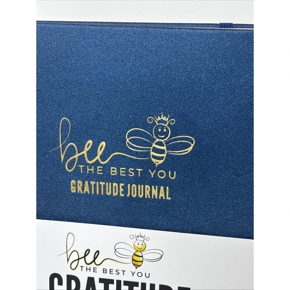 Bee The Best‎ You Gratitude Journal Navy Blue 12 Week Program Planner Gift Box